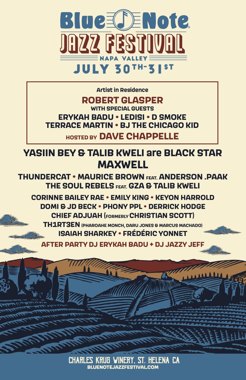 Blue Note Jazz Festival Napa Valley 2021 Lineup