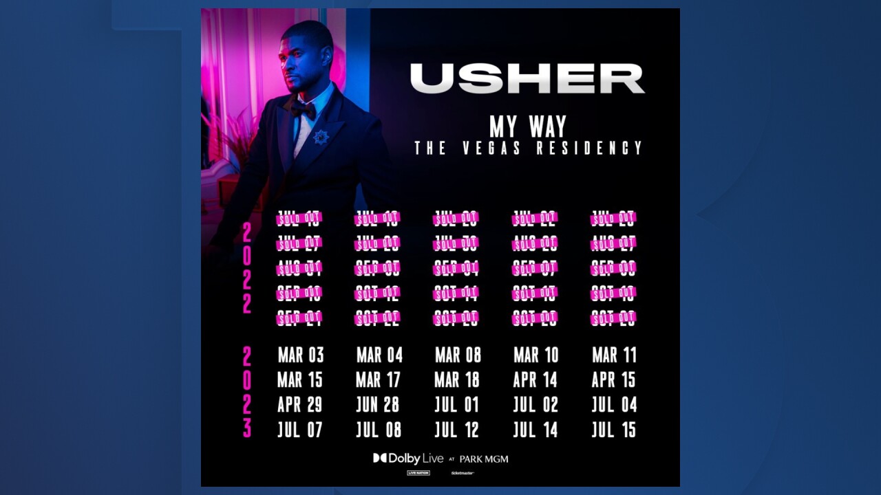 Usher Las Vegas Residency 2023 Dates