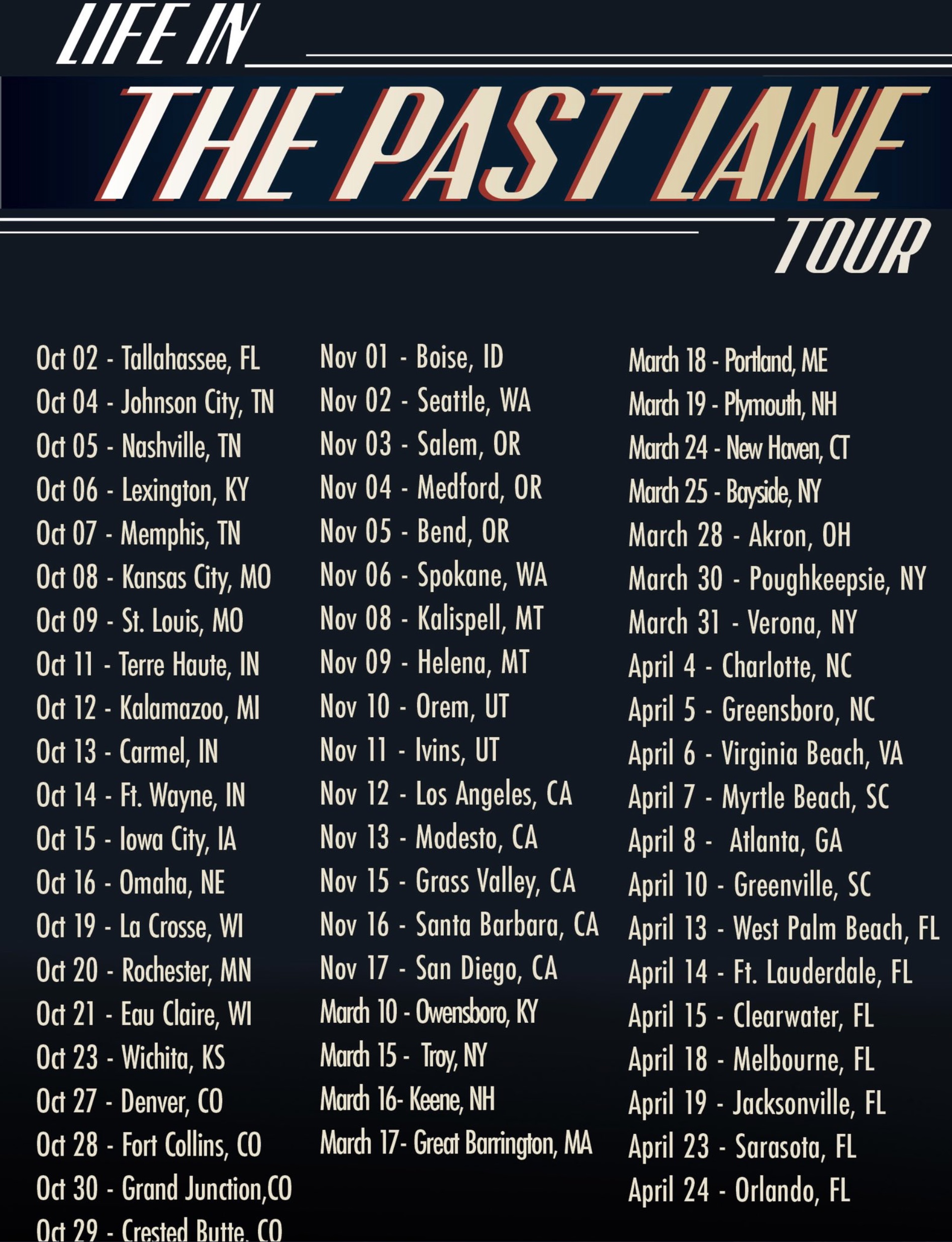 Scott Bradlee's Postmodern Jukebox - The Past Lane Tour Dates