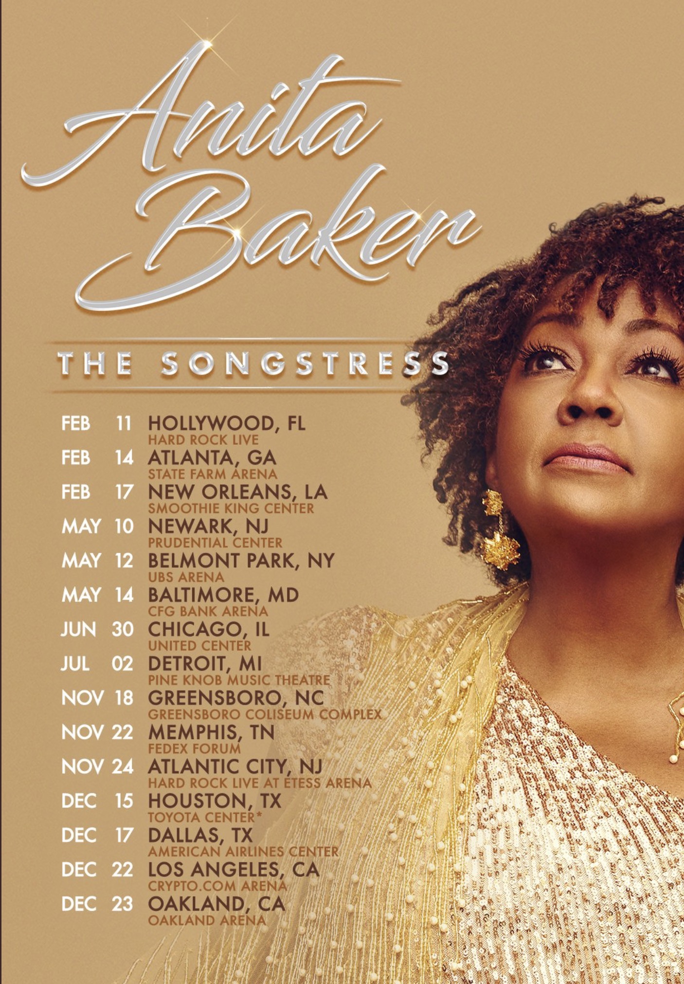 Anita Baker 'The Songstress' Tour 2023